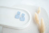 Clay Earrings | Happy Square Dangles | Happy Collection