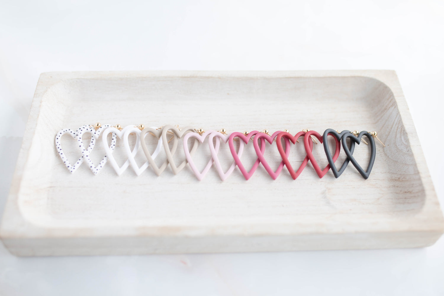Clay Earrings | Heart Dangles | Lover Era Collection