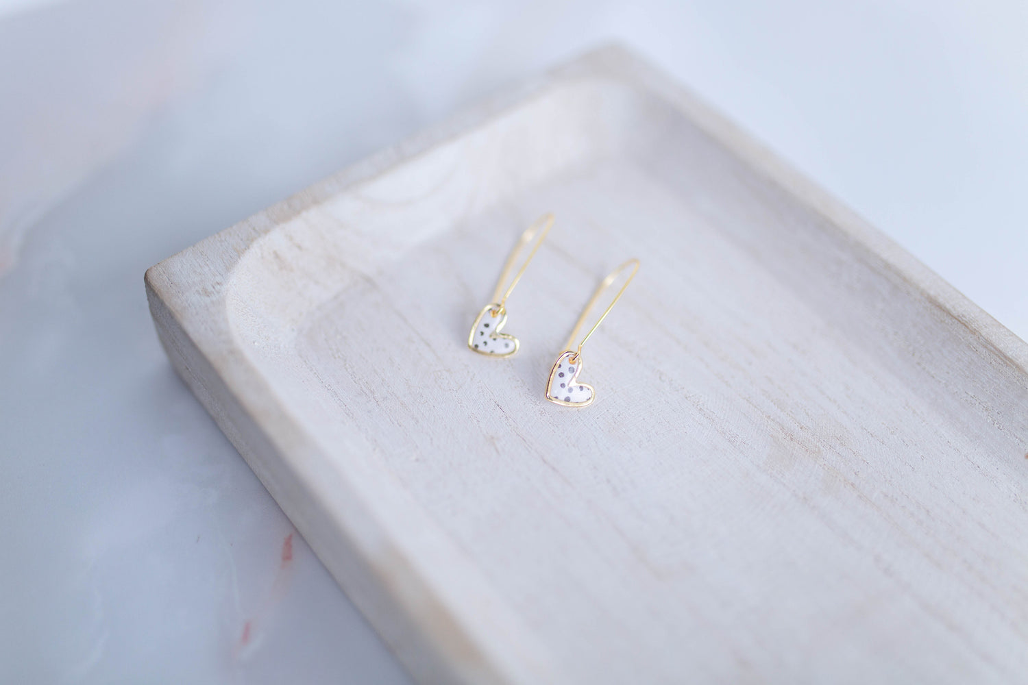 Clay Earrings | Mini Heart Drops | Lover Era Collection