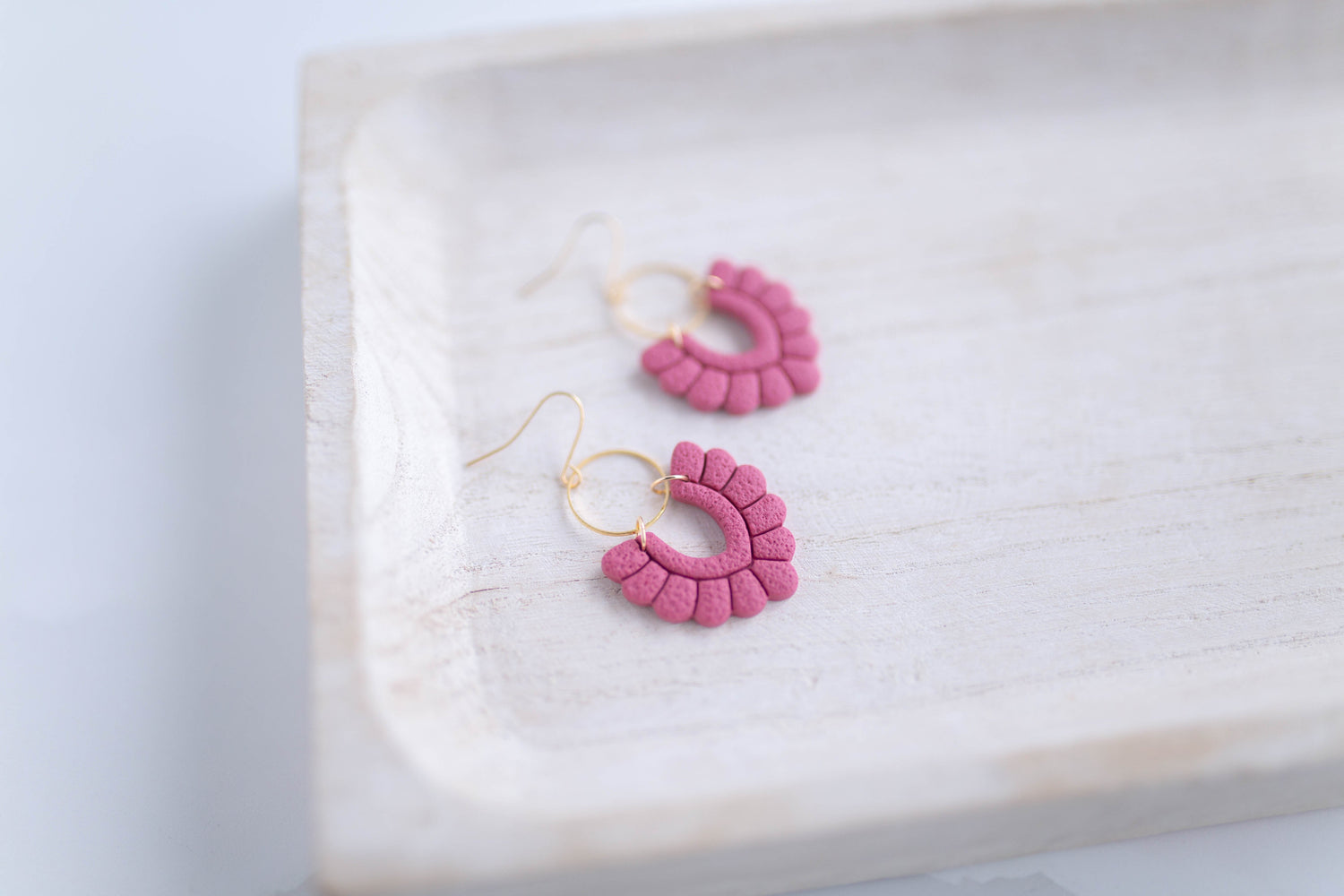 Clay Earrings | Scallop Dangles | Lover Era Collection