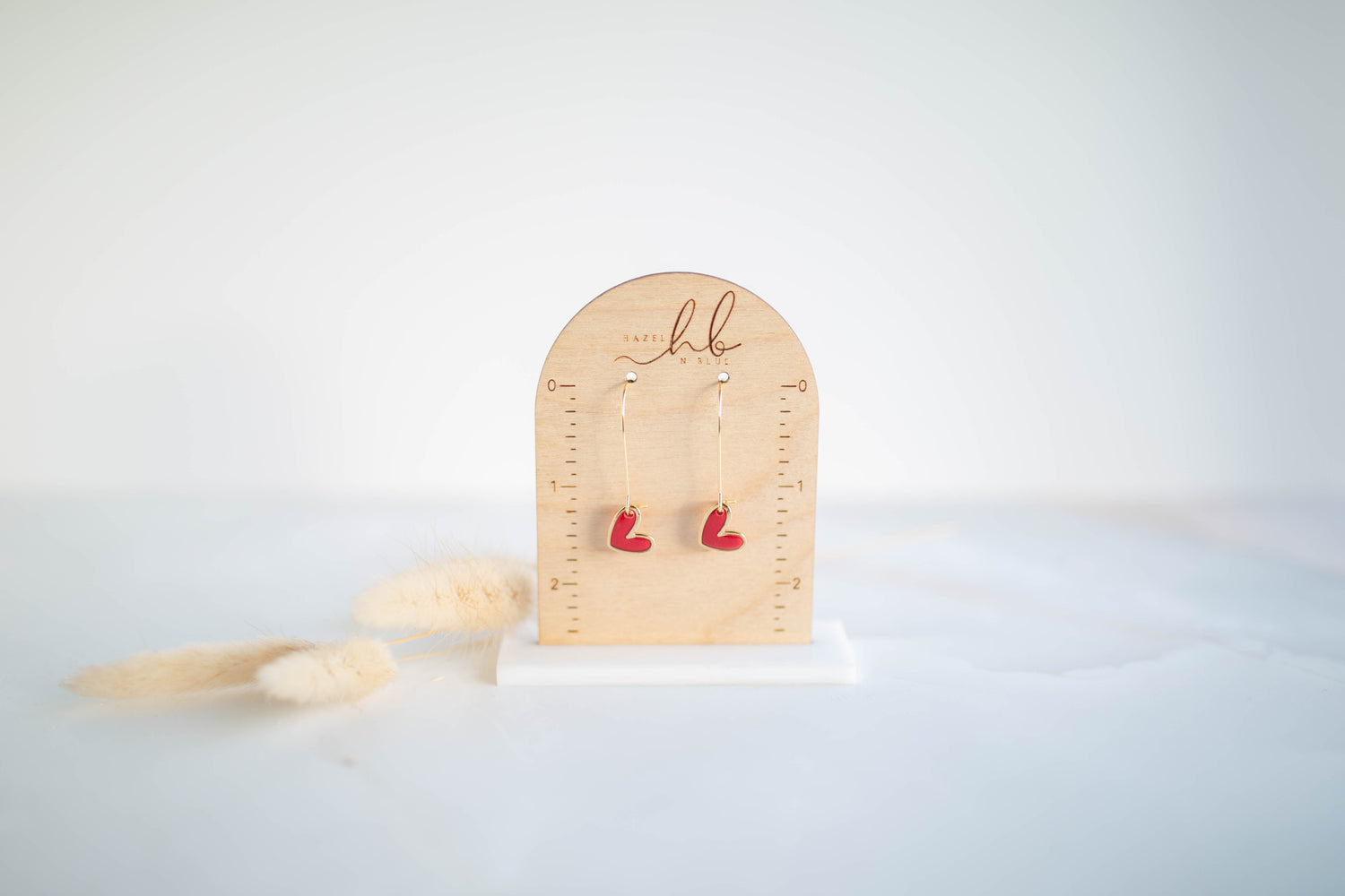 Clay Earrings | Mini Heart Drops | Sweetheart Collection