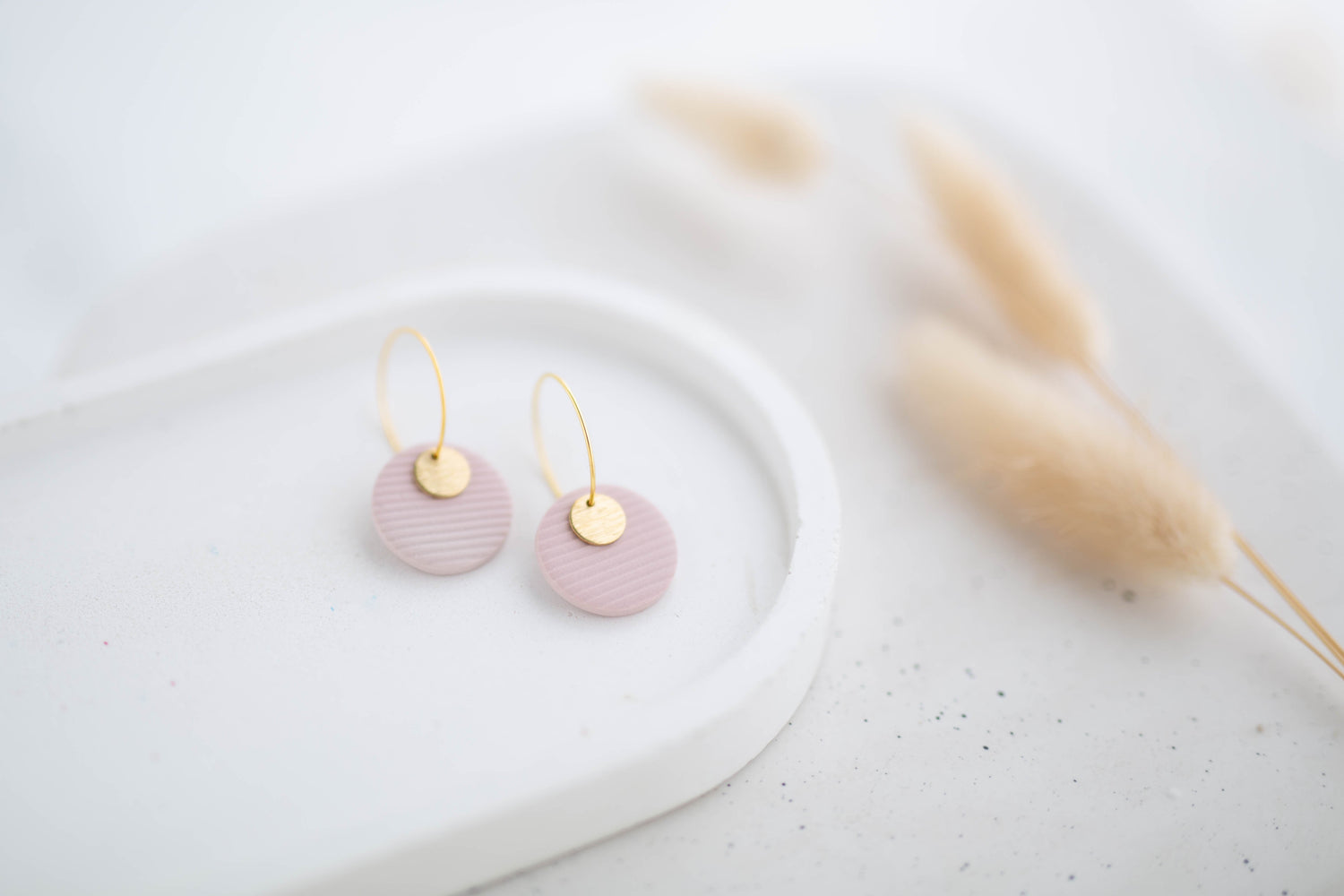 Clay Earrings | Circle Mini Hoops | Wild Love Collection