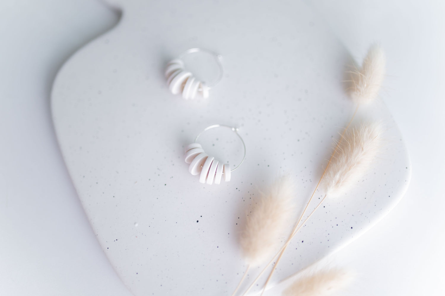 Clay earring | Clay Bead Hoops | Fall Collection