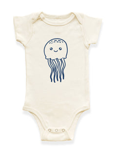 Jellyfish Organic Cotton Baby Bodysuit by Tenth & Pine