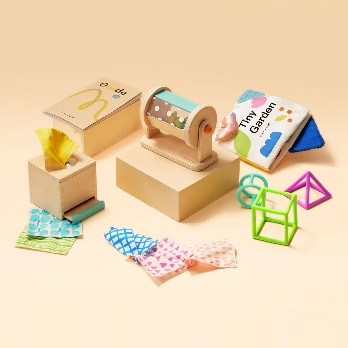 Brain & Hands Playset — Montessori Box (4–6 Months) + Activity Cube by Tiny Land INC, product image 5