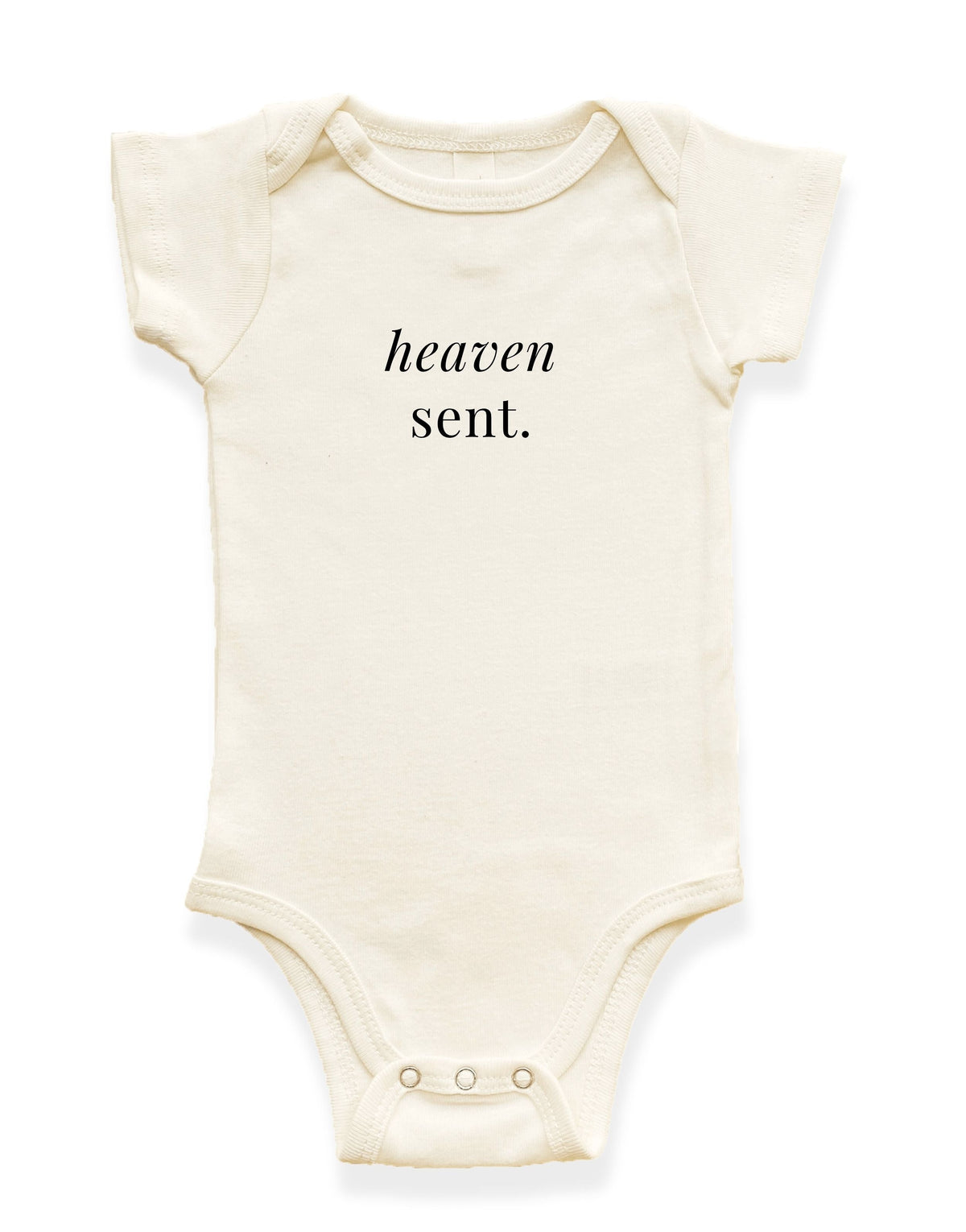 Heaven Sent Organic Cotton Baby Bodysuit by Tenth & Pine