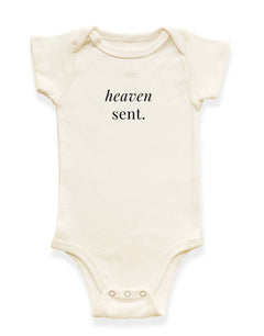 Heaven Sent Organic Cotton Baby Bodysuit by Tenth & Pine