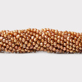 4mm Cinnamon Baroque Pearls 14 inch