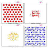 4th of July Stencil Set