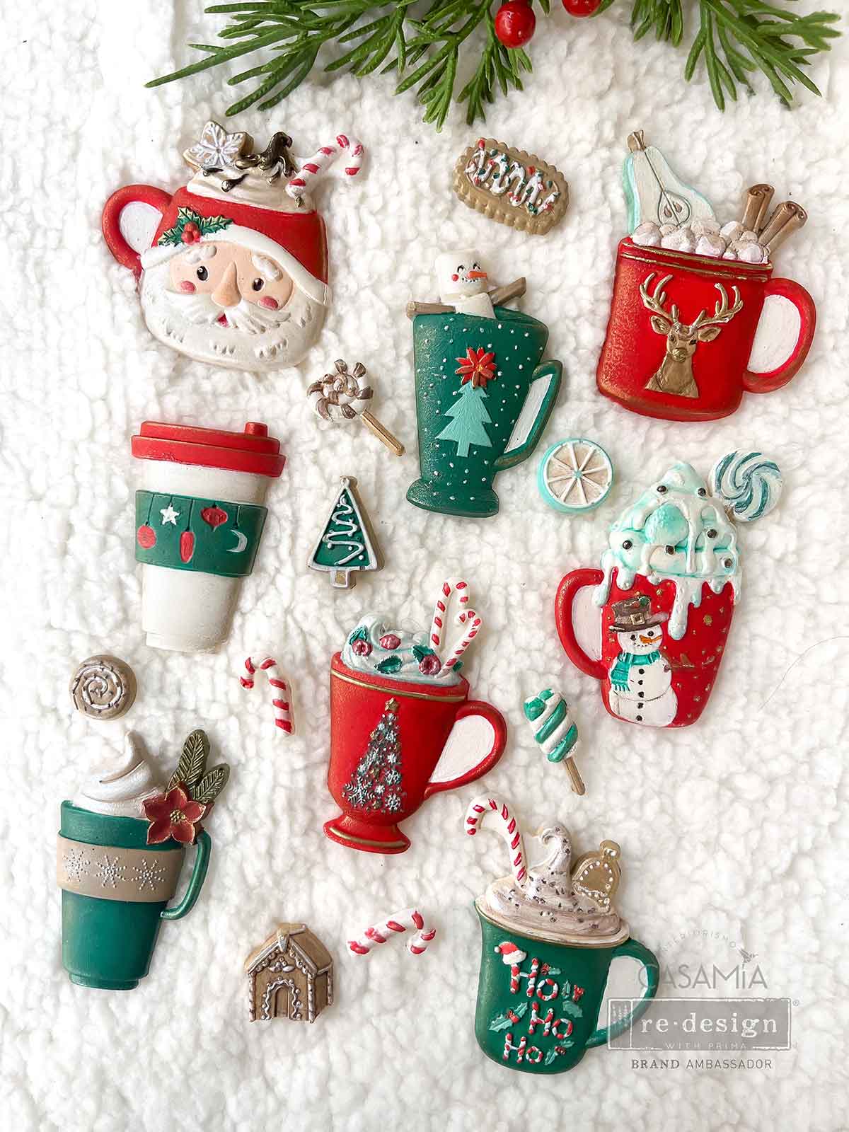 Decor Moulds® - Cheerful Cups - 1 pc, 5