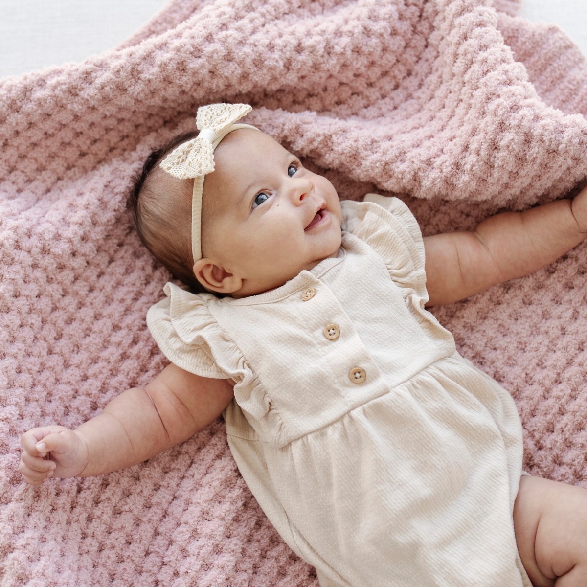 Waffle Knit Receiving Blankets by Saranoni, product image 3