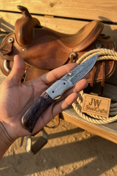 Rosewood Ridge Folder Knife 6" Handmade Rosewood Handle Liner Lock by JW SteelCrafts, product image 5