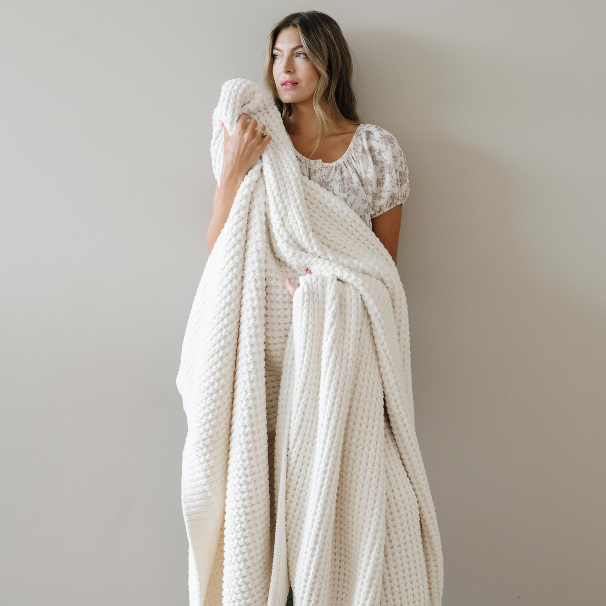 Waffle Knit XL Throw Blankets by Saranoni, product image 28