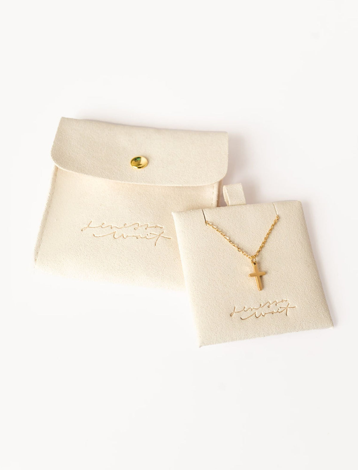 Necklace: 18kt Gold Cross by jenessawaitshop, product image 4