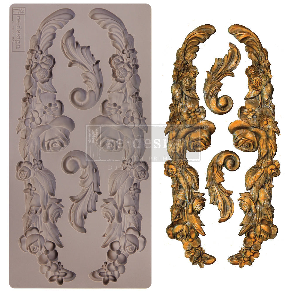 Redesign Decor Moulds® - Delicate Floral Strands - 1 pc, 5