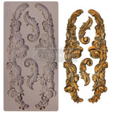 Redesign Decor Moulds® - Delicate Floral Strands - 1 pc, 5"x10", 8mm thickness Copyright #VA0002325609