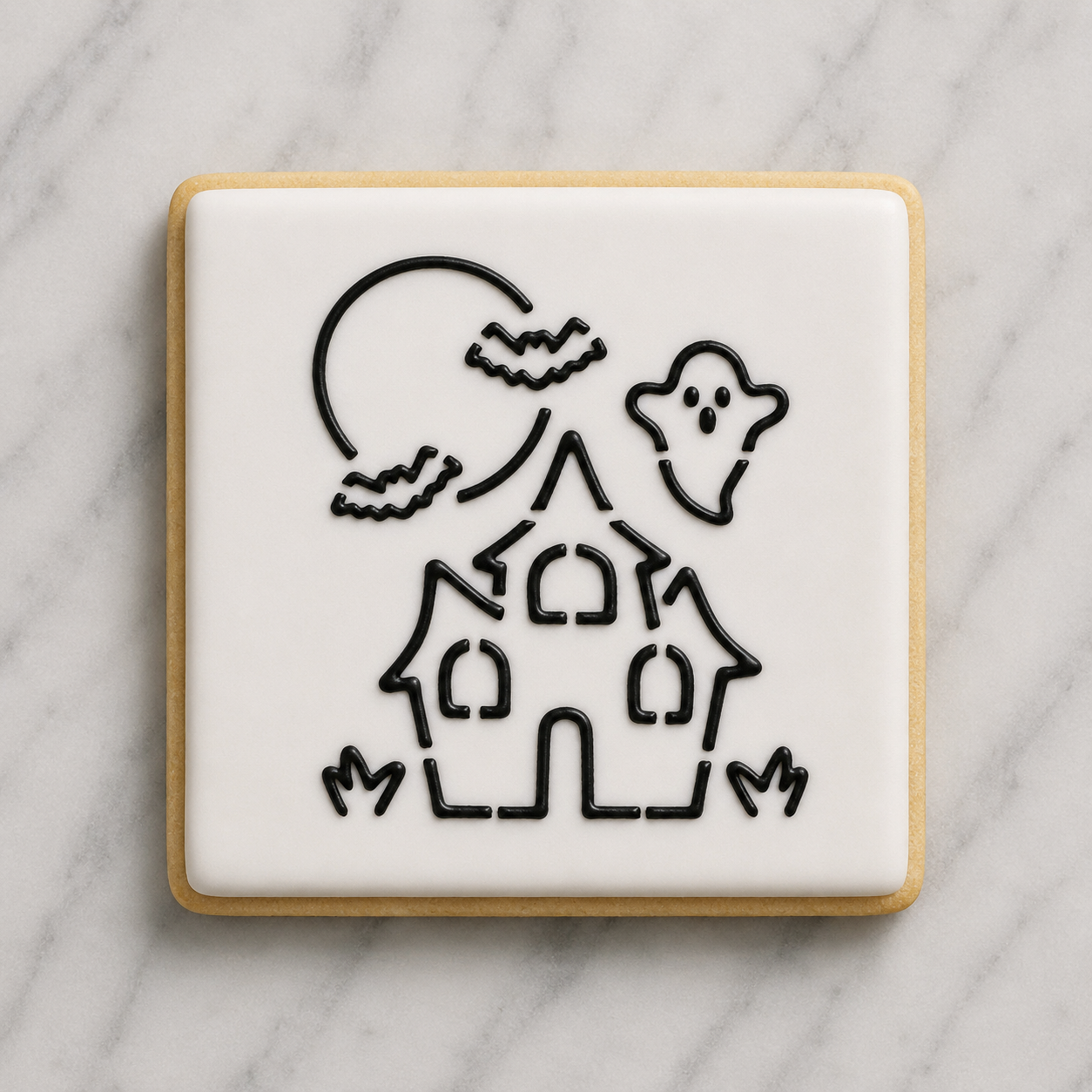 Haunted House PYO Cookie Stencil