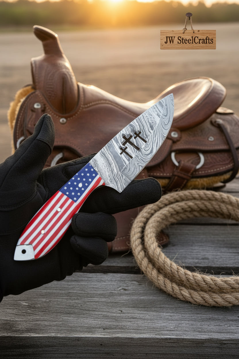 Old Glory Hunting Knife 10