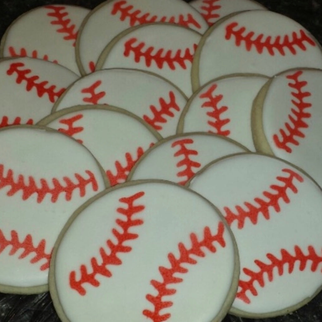 Baseball Cookie Stencil