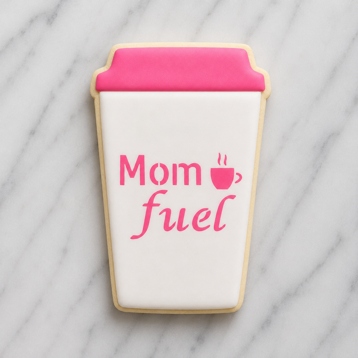 Mom Fuel Cookie Stencil