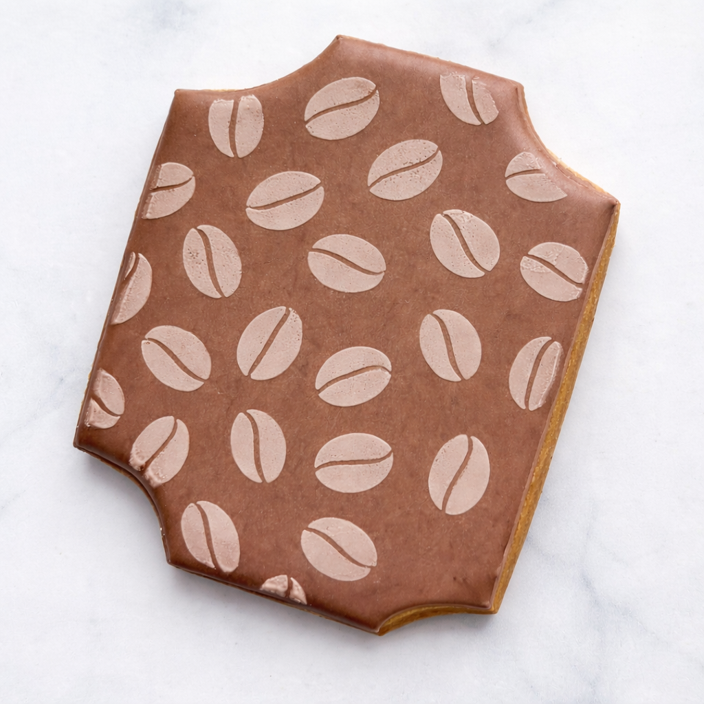 Coffee Beans Pattern Cookie Stencil