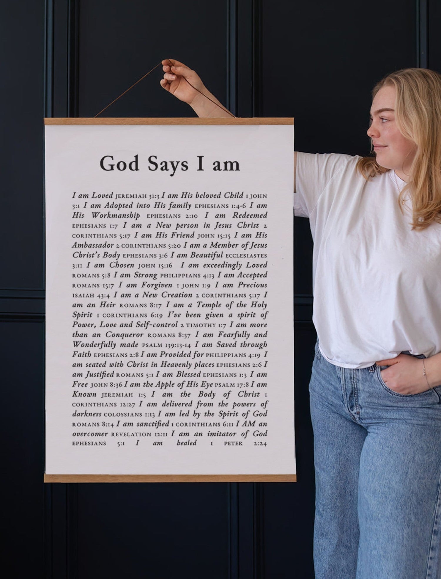 Poster: God says I am
