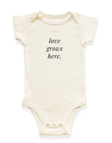 Love Grows Here Organic Cotton Baby Bodysuit by Tenth & Pine