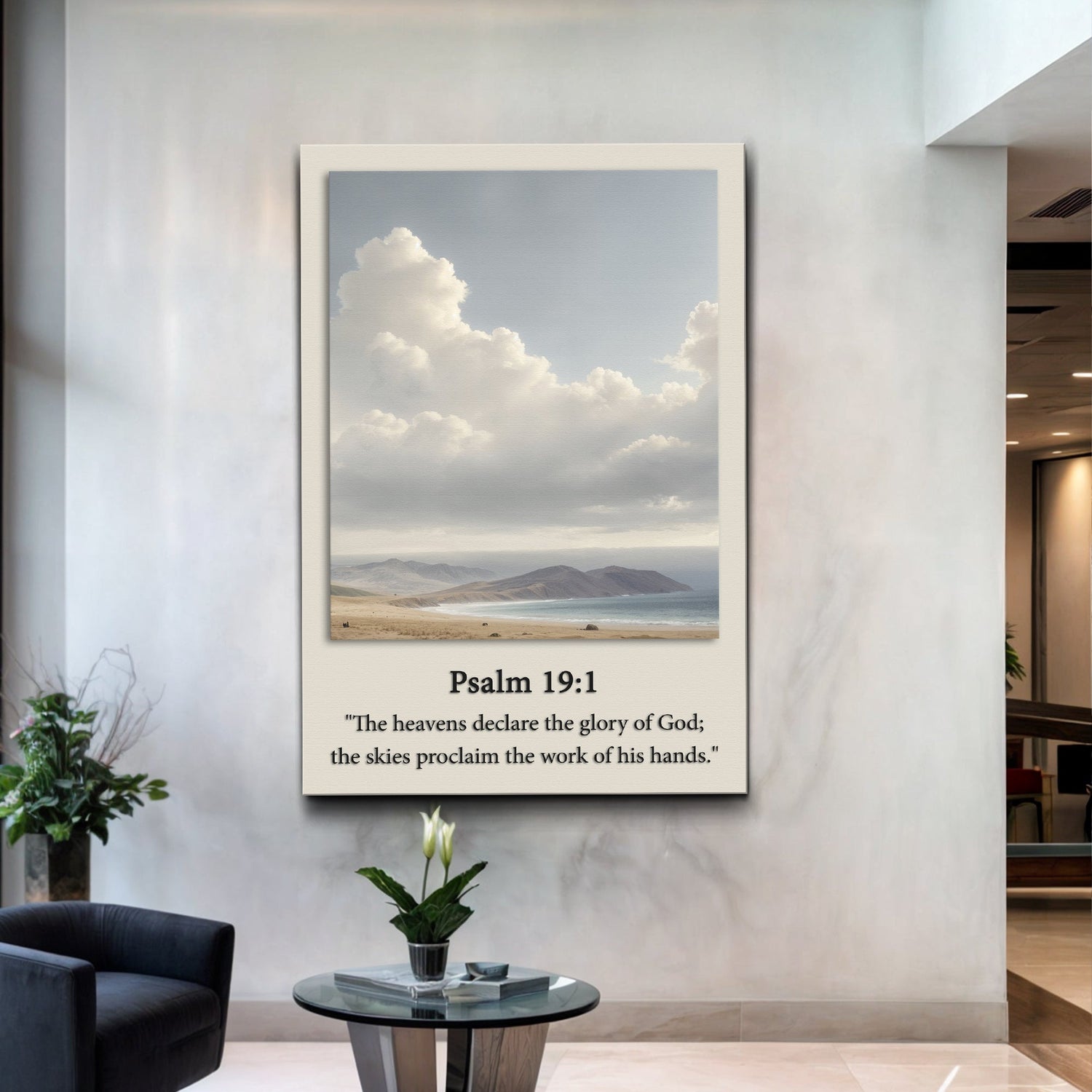 Psalm 19:1 - The Heavens Declare The Glory of God Faith Sign