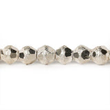 5mm Sterling Silver Plated Brass Faceted Stardust Rounds 8 inch