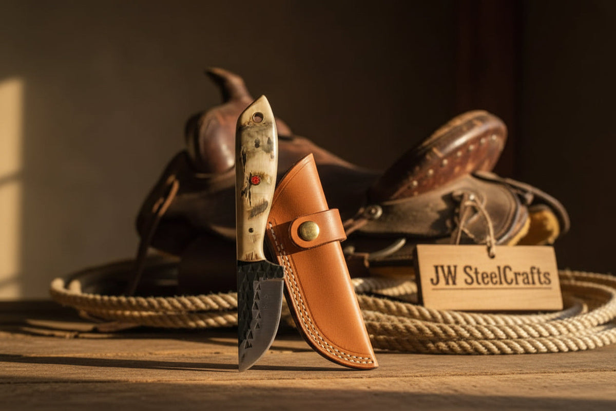 Ivory Grip Tracker Knife 8