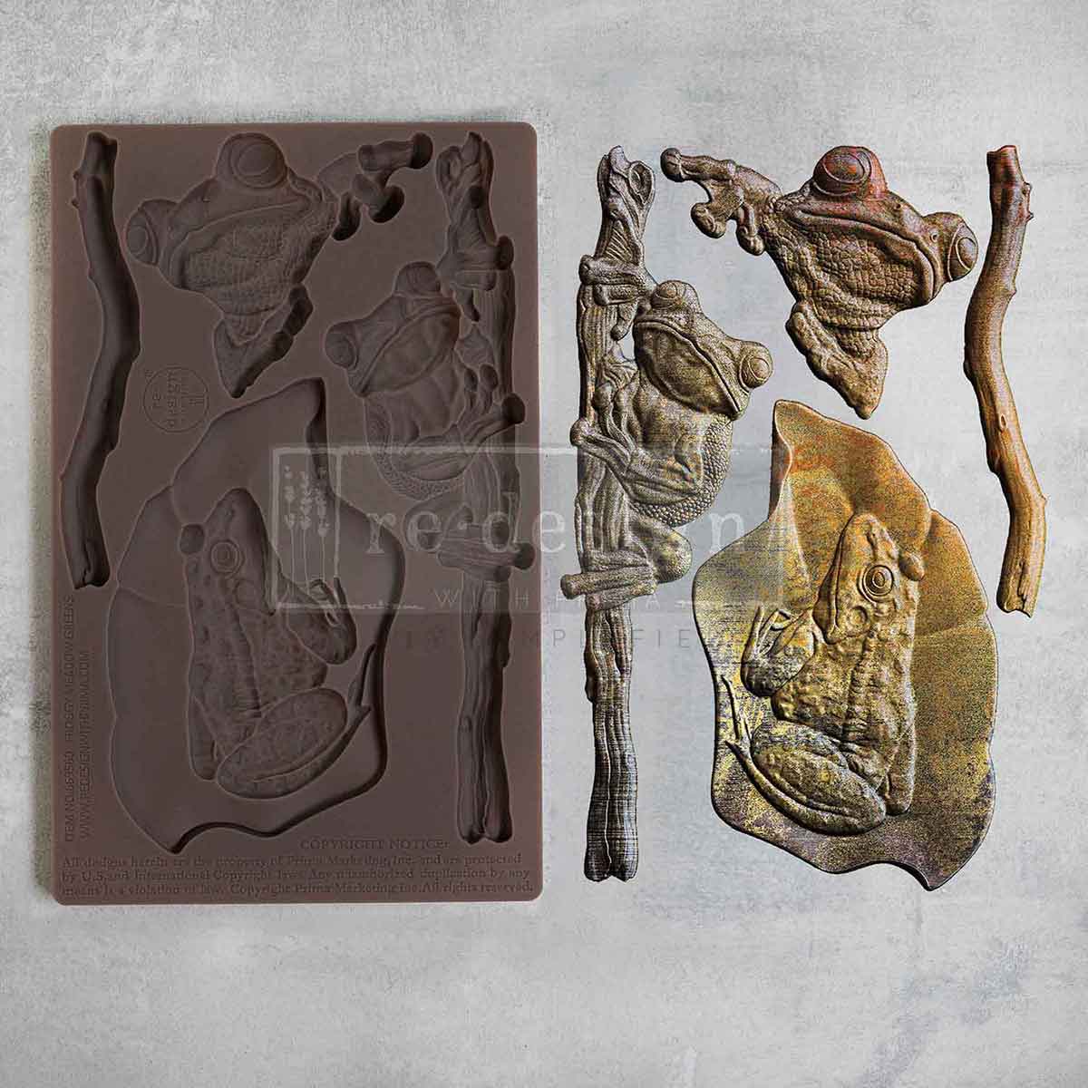 Decor Moulds® - Froggy Meadow Greens - 1 pc, 5