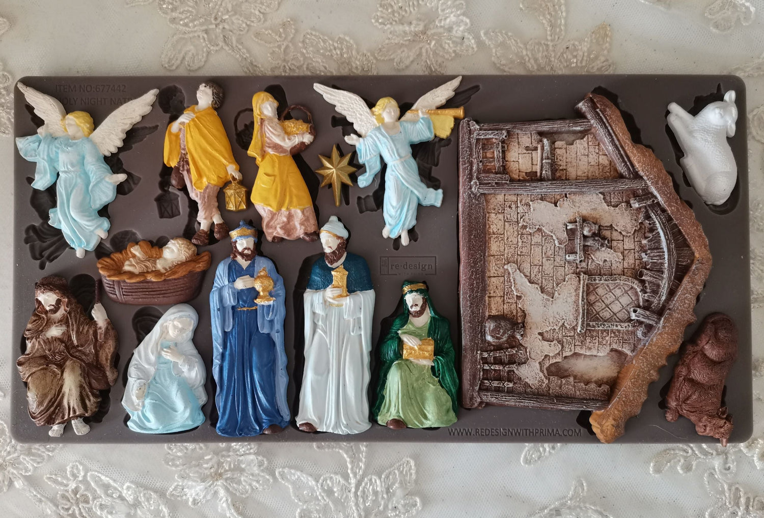 Decor Moulds® - Holy Night Nativity - 1 pc, 5