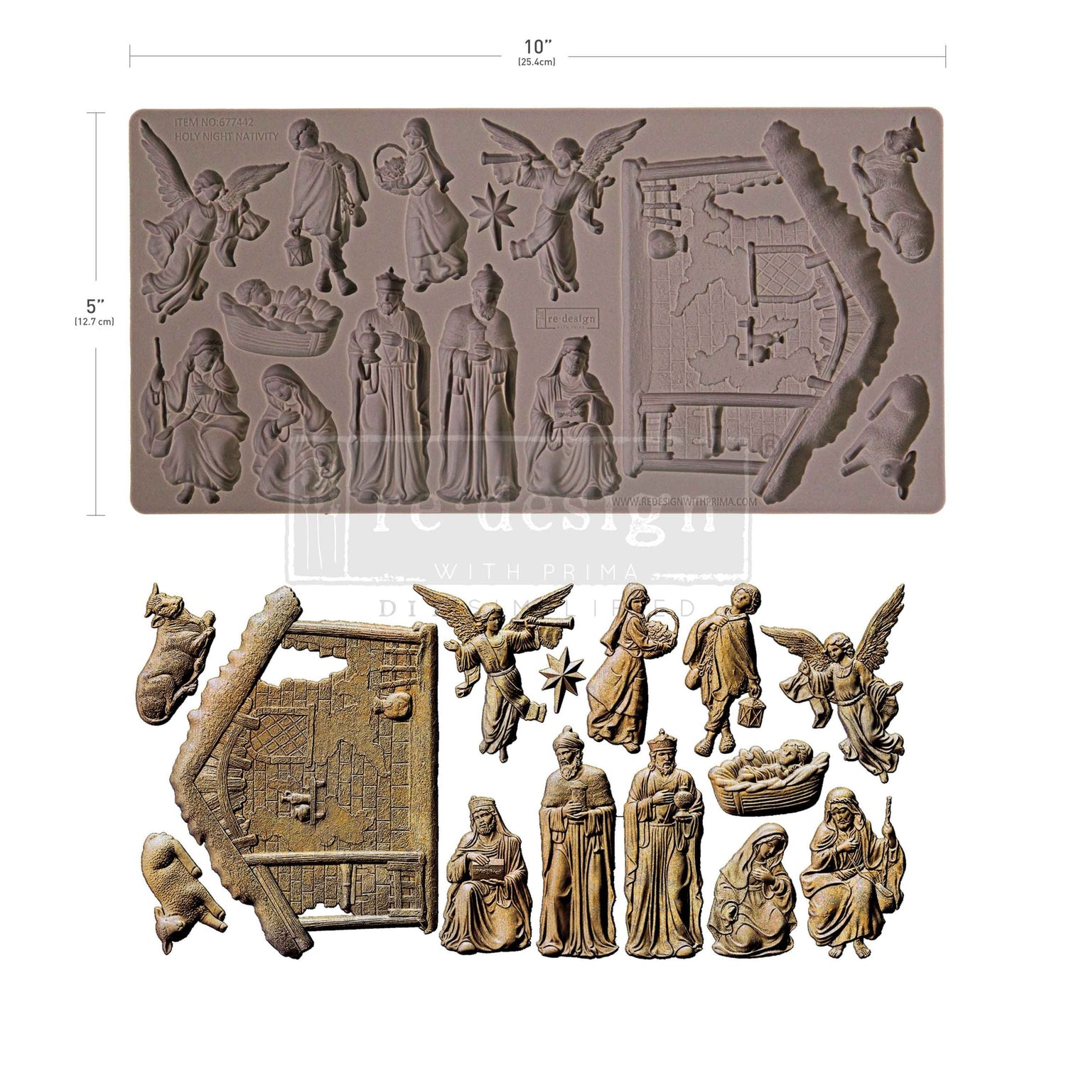 Decor Moulds® - Holy Night Nativity - 1 pc, 5