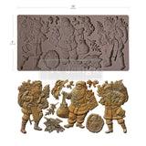 Decor Moulds® - Santa's Holiday Cheer - 1 pc, 5"x10"x8mm