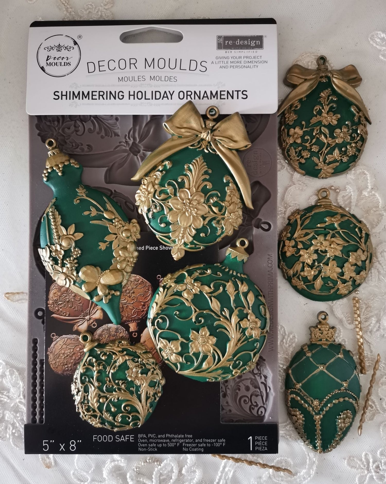 Decor Moulds® - Shimmering Holiday Ornaments - 1 pc, 5