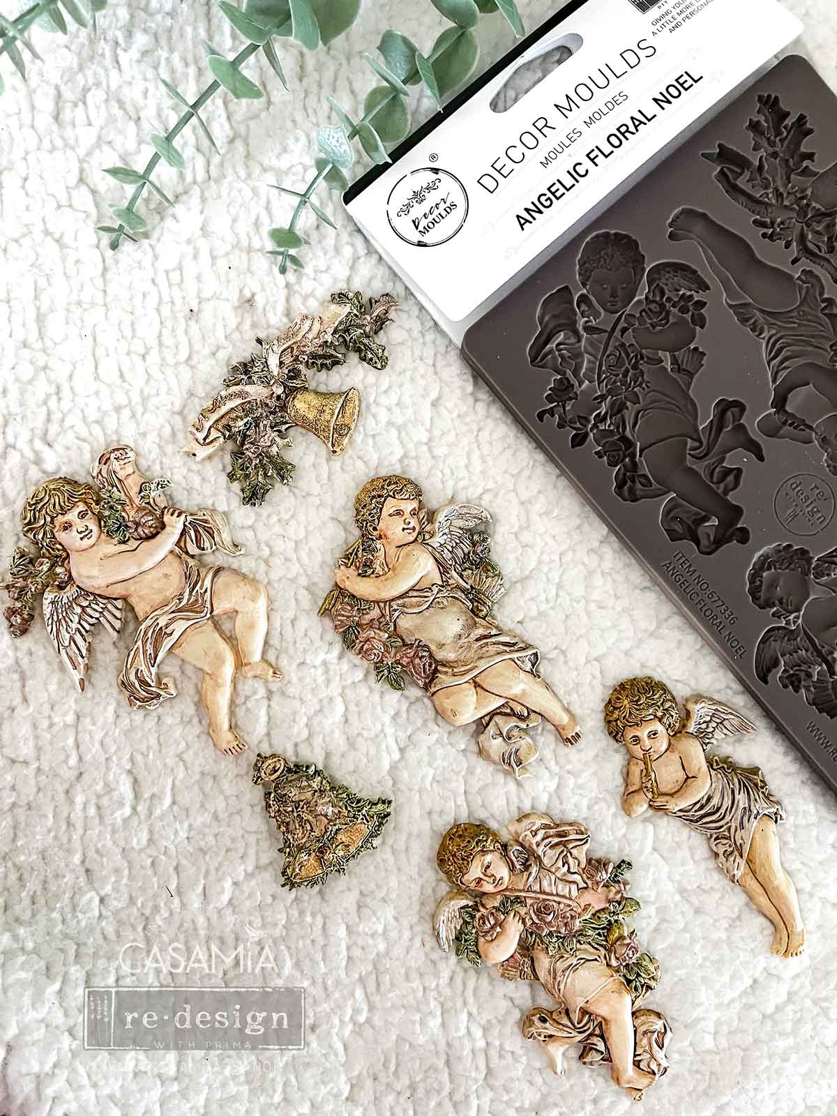 Decor Moulds® - Angelic Floral Noel - 1 pc, 5