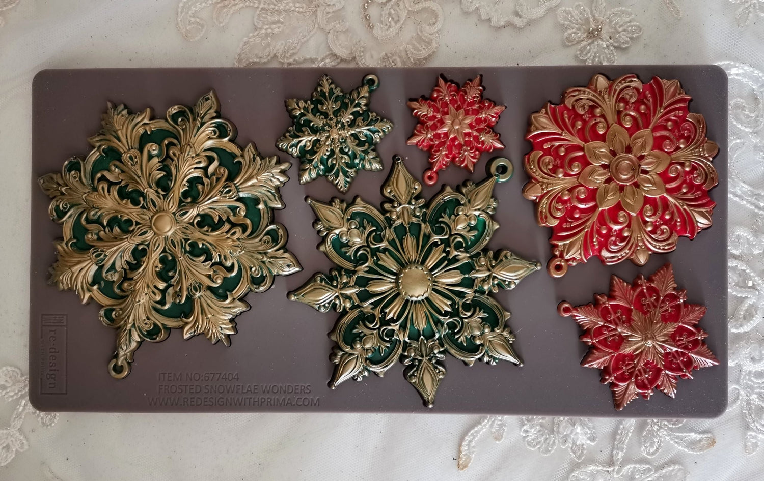 Decor Moulds® - Frosted Snowflake Wonders - 1 pc, 5