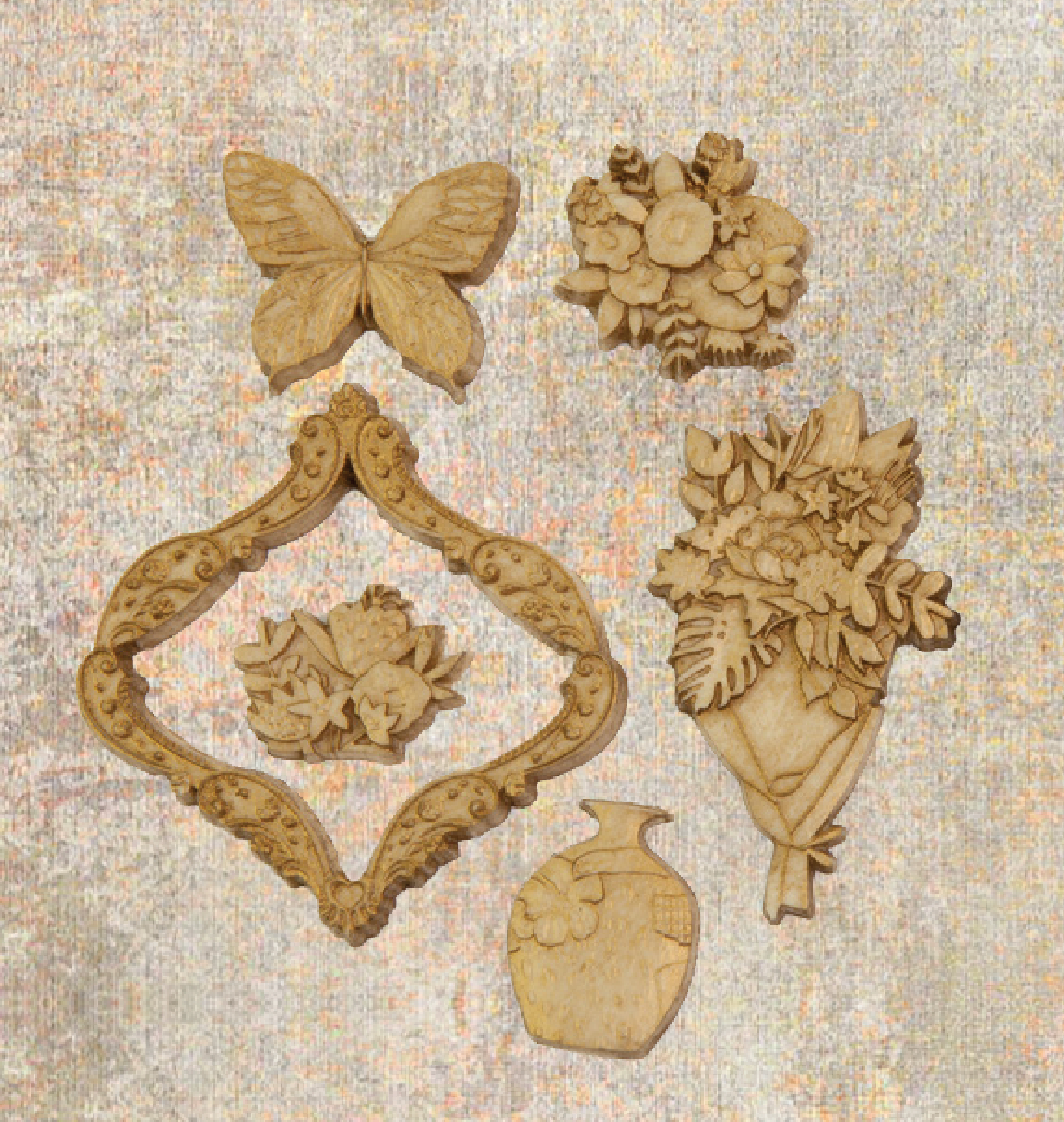 Spring Abstract Collection Mould - 1 pc, 3.5