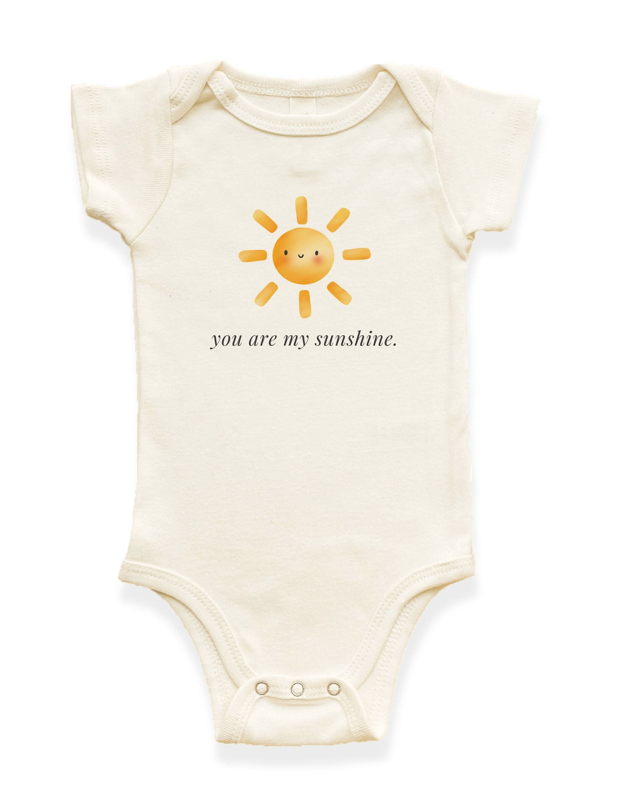 You Are My Sunshine Organic Cotton Baby Bodysuit by Tenth & Pine