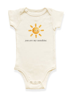 You Are My Sunshine Organic Cotton Baby Bodysuit by Tenth & Pine