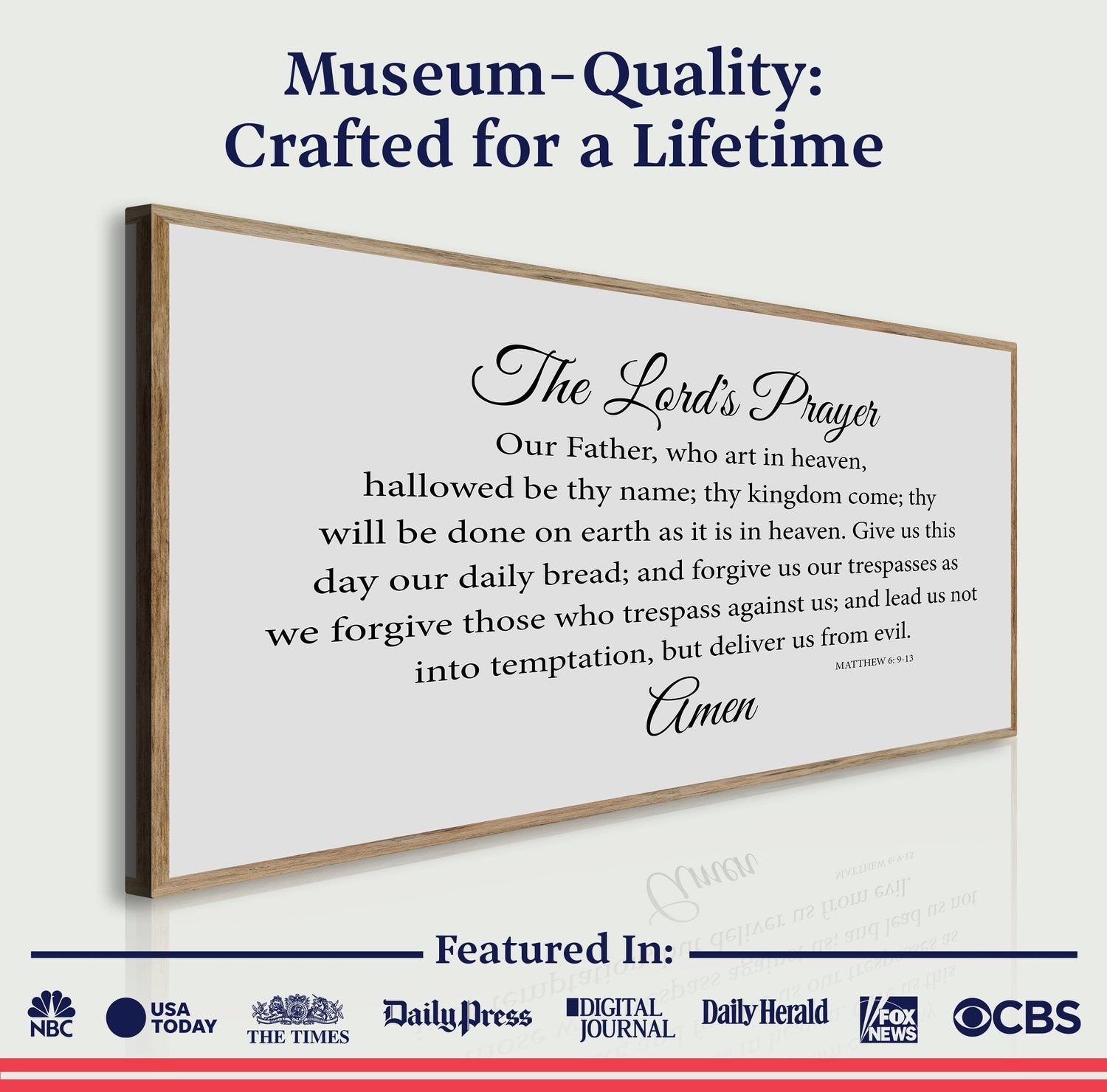 The Lord's Prayer Faith Sign