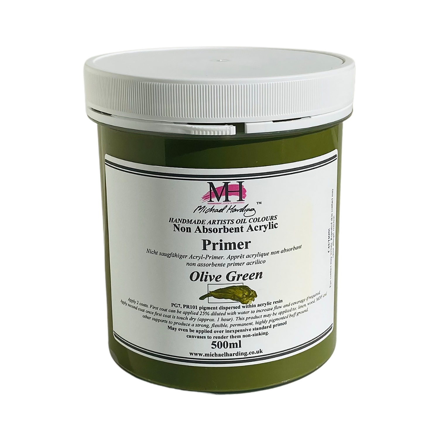 Michael Harding Non-Absorbent Acrylic Primer - Superior Base for Oil Paintings