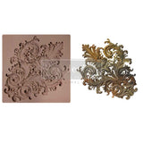 Decor Moulds - Salon De Le Belle Epoque - 1 pc, 6"x6"x8mm Copyright #VA0002389473