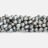 6mm Silver Baroque Freshwater Pearls, 15 inch