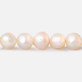 6x5mm - 7x6mm Peach Baroque Freshwater Pearls 14 inch 60 beads