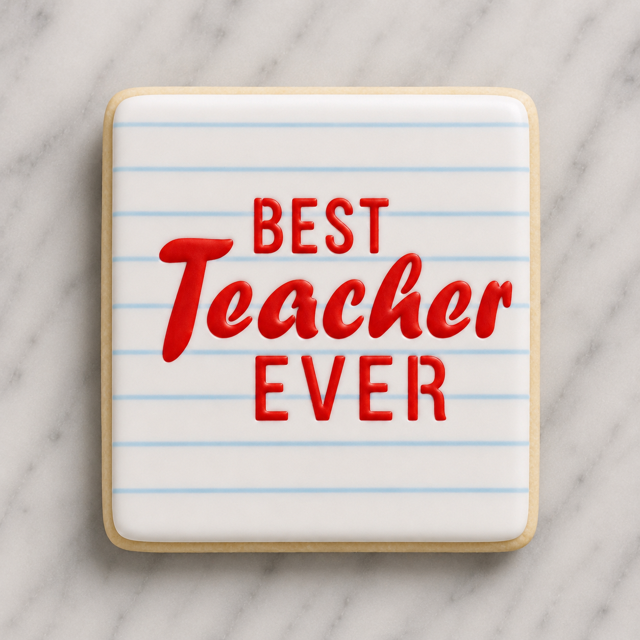 Best Teacher Ever Cookie Stencil