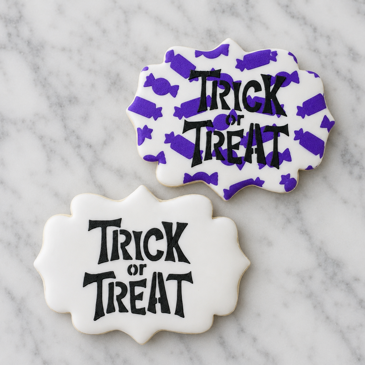 Tricky Trick or Treat Cookie Stencil