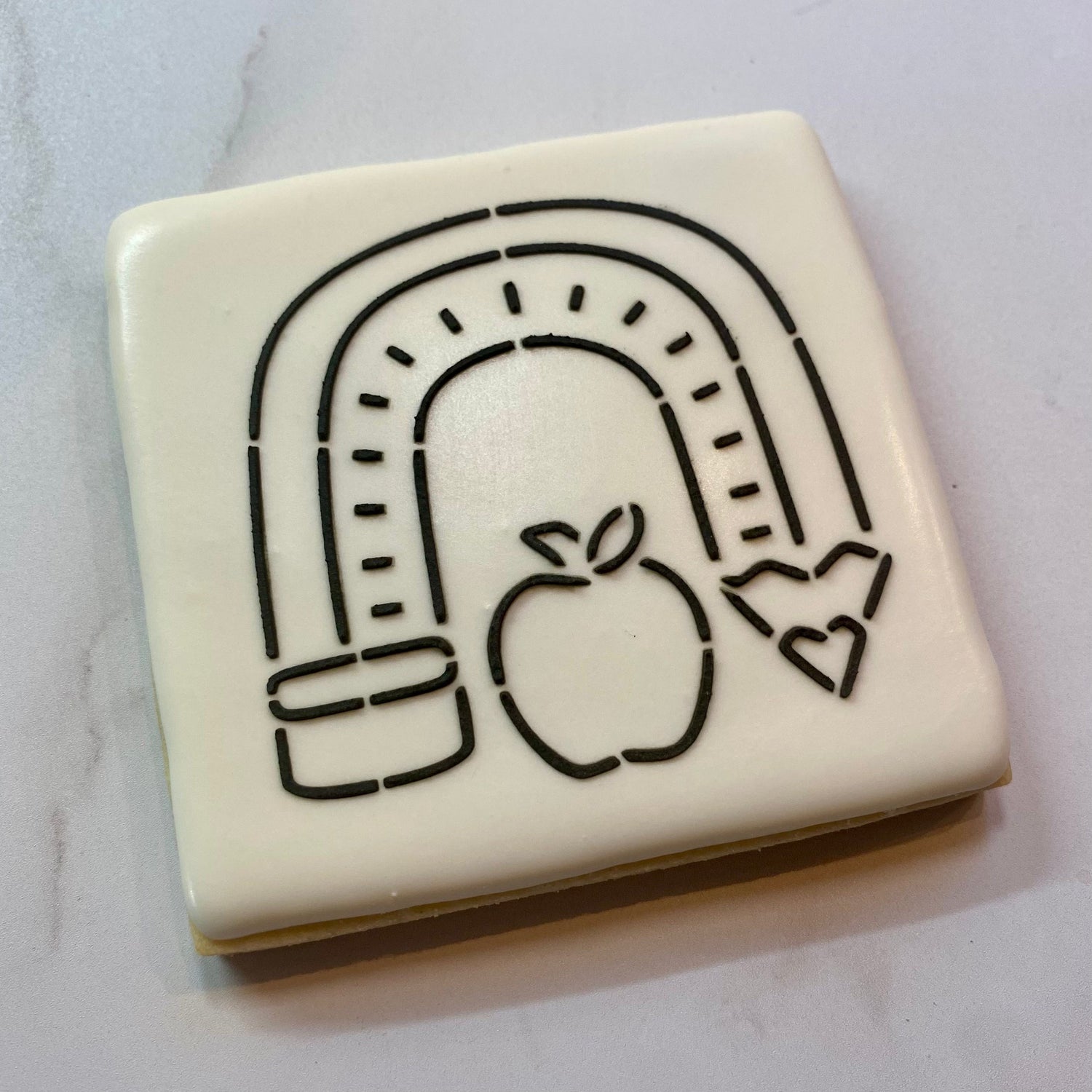 Pencil Rainbow PYO Cookie Stencil