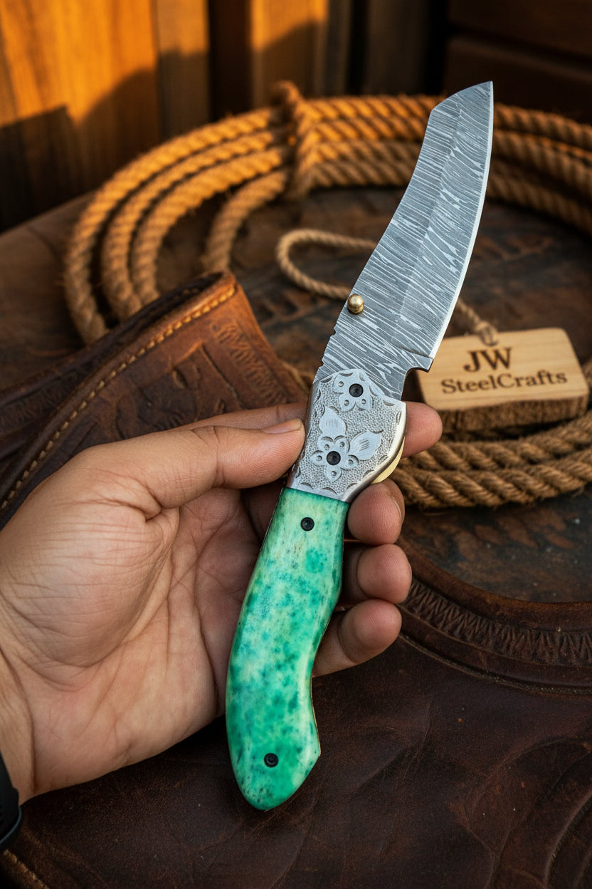 Jadeline Damascus Folder 7