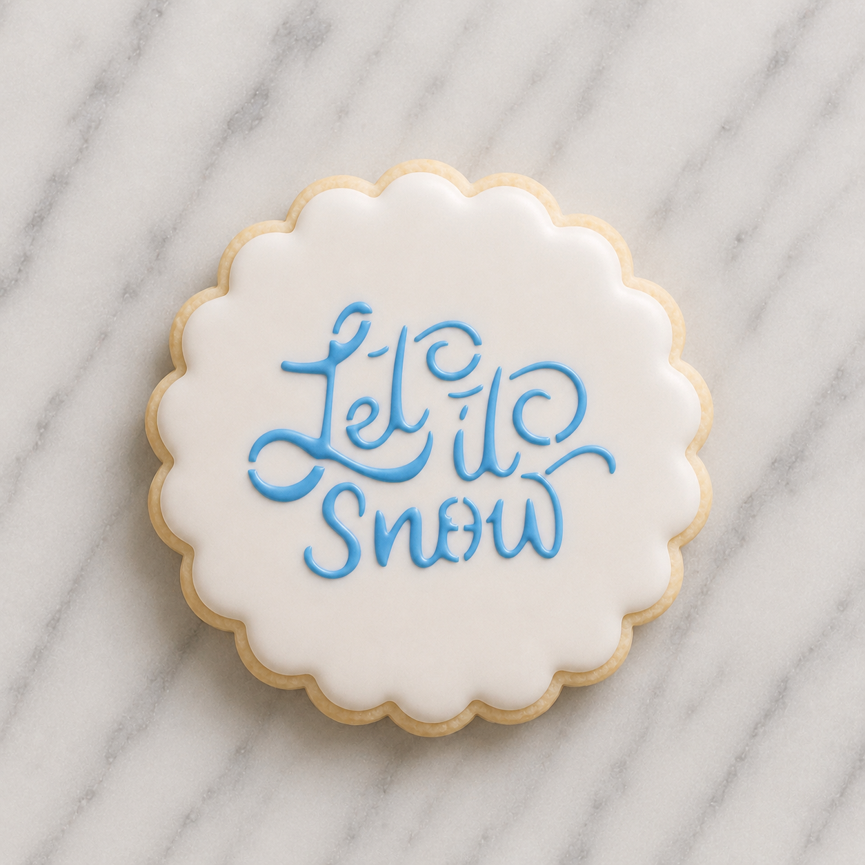 Let it Snow Cookie Stencil